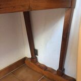 Antique Louis Philippe walnut rocking cradle