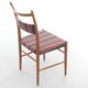Set of 4 Scandinavian chairs by Yngve Ekstrom, Paul Smith fabric