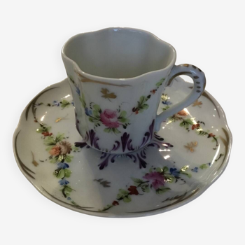 Porcelain cup and saucer