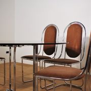 Dining room table and 6 chairs by Alessandro Alpizzi, 1970s, Set of 7