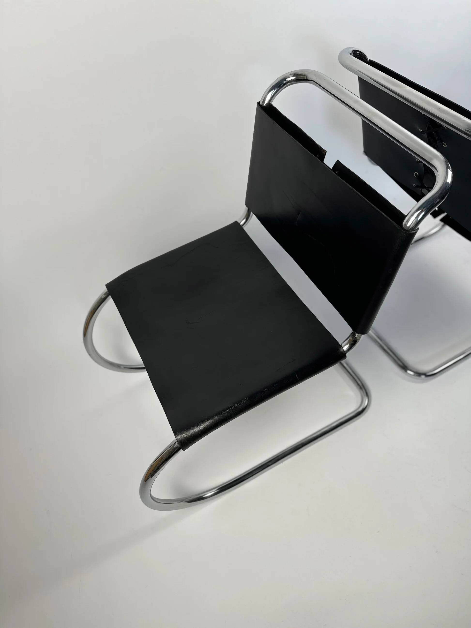 Pair of MR10 lounge chairs — Ludwig Mies van der Rohe, attributed to Knoll, circa 1970