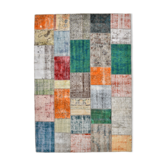 Multicolor vintage rug 316x213cm
