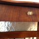 Magazine holder in varnished wood / vintage 60s
