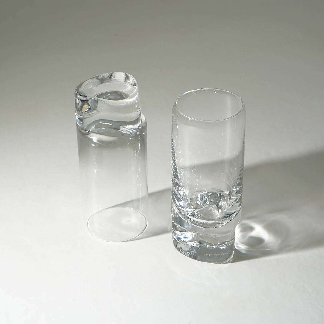 8 “Pitagora Highball” glasses by Marco Zanuso for Arnolfo di Cambio, 1970s