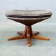 Mid-Century Danish Teak & Leather Ottoman from Berg Furniture, 1970