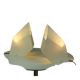 A pair of white plastic table lamps by Cini Boeri for Stilnovo, Italy.