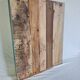 Wall shelf 3 shelves + 4 hooks cast iron in polychrome wood