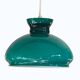 Dark green opaline glass pendant light