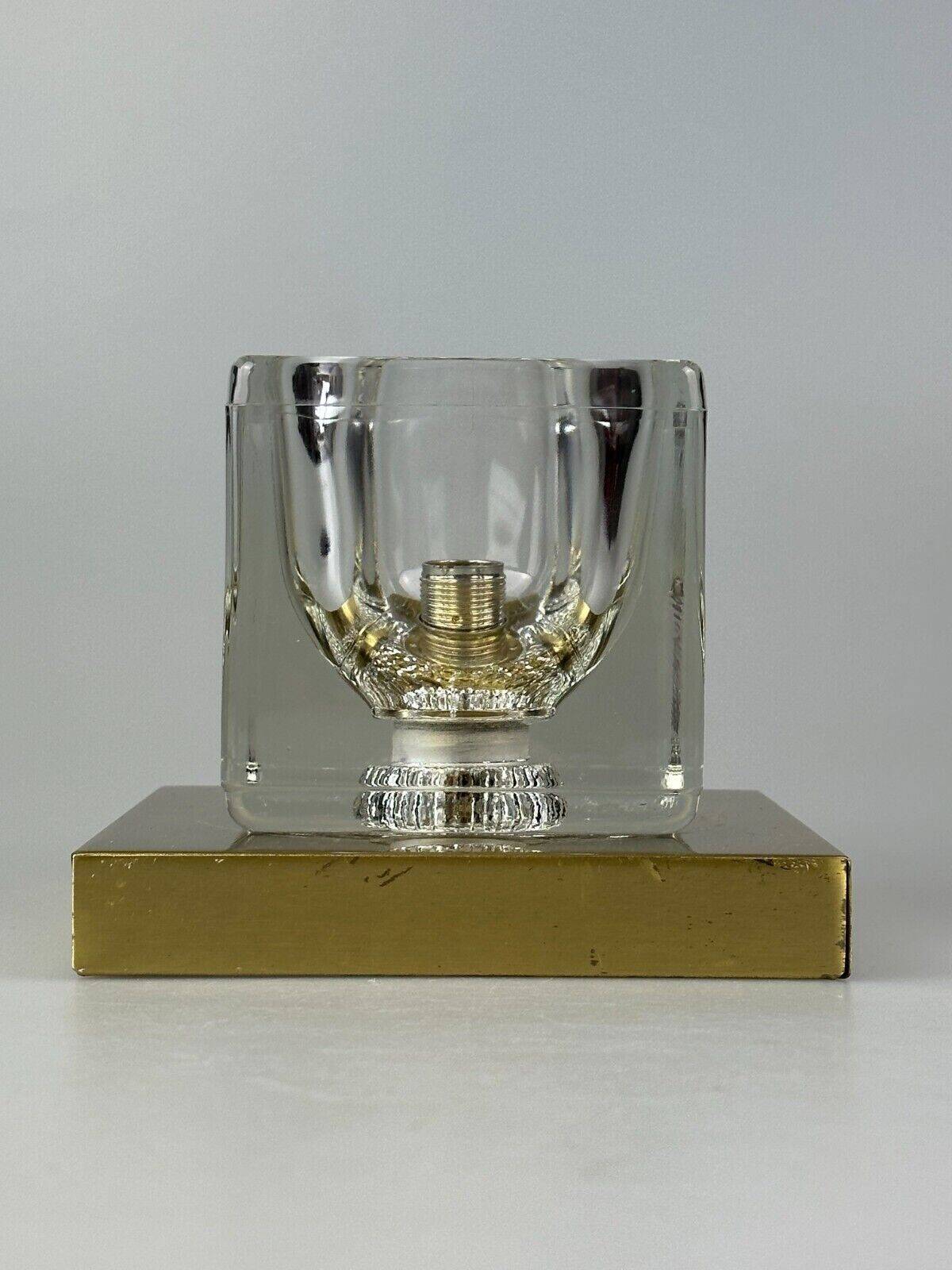 60s 70s Peill & Putzler Cube wall lamp ceiling lamp ice glass space design