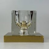 60s 70s Peill & Putzler Cube wall lamp ceiling lamp ice glass space design
