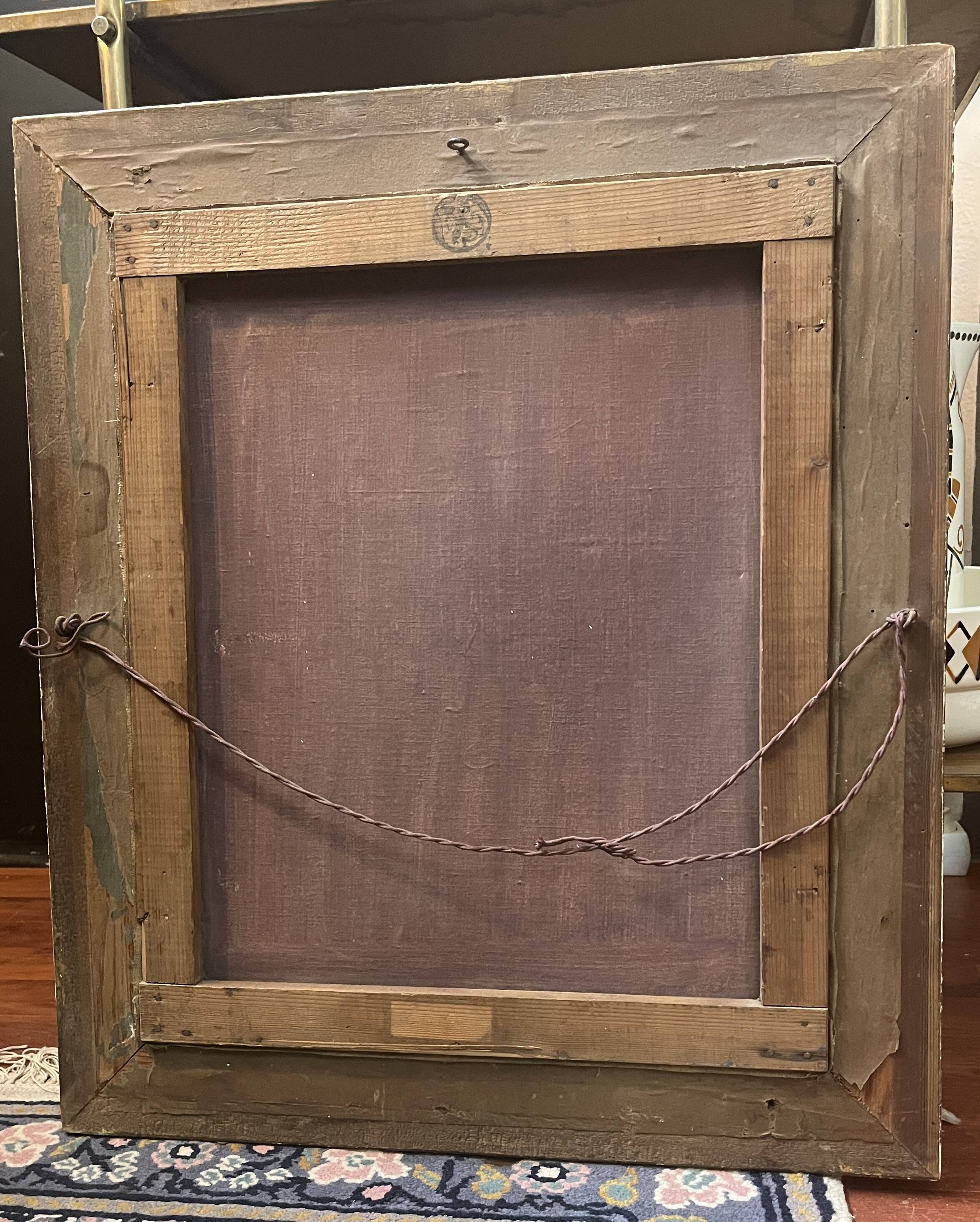 Oil on canvas, portrait of a child signed J. Bertrand, early 20th century.