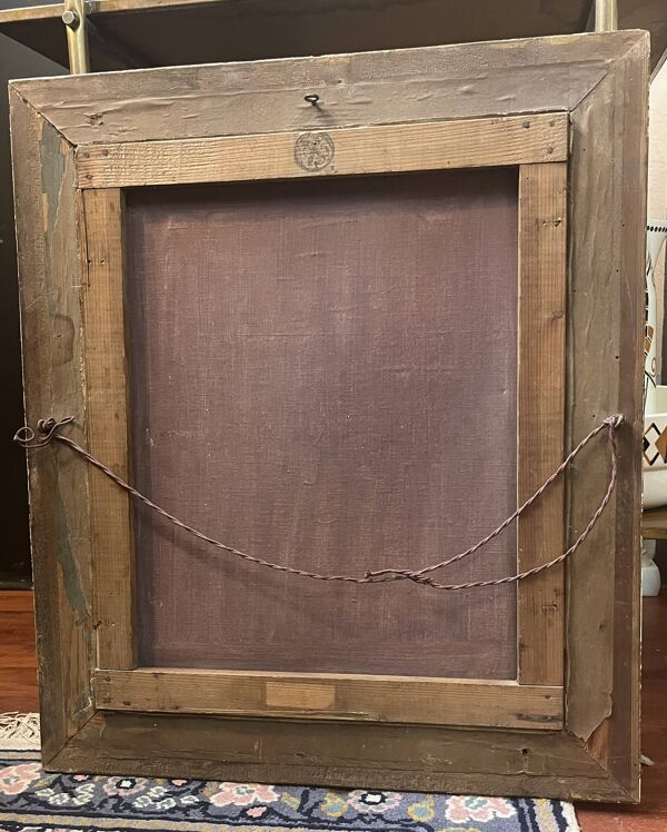 Huile sur toile, portrait d’enfant signé J. Bertrand début XXème