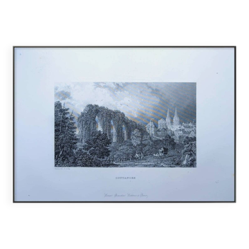 Imprimée en 1844, Coutances, Normandie.