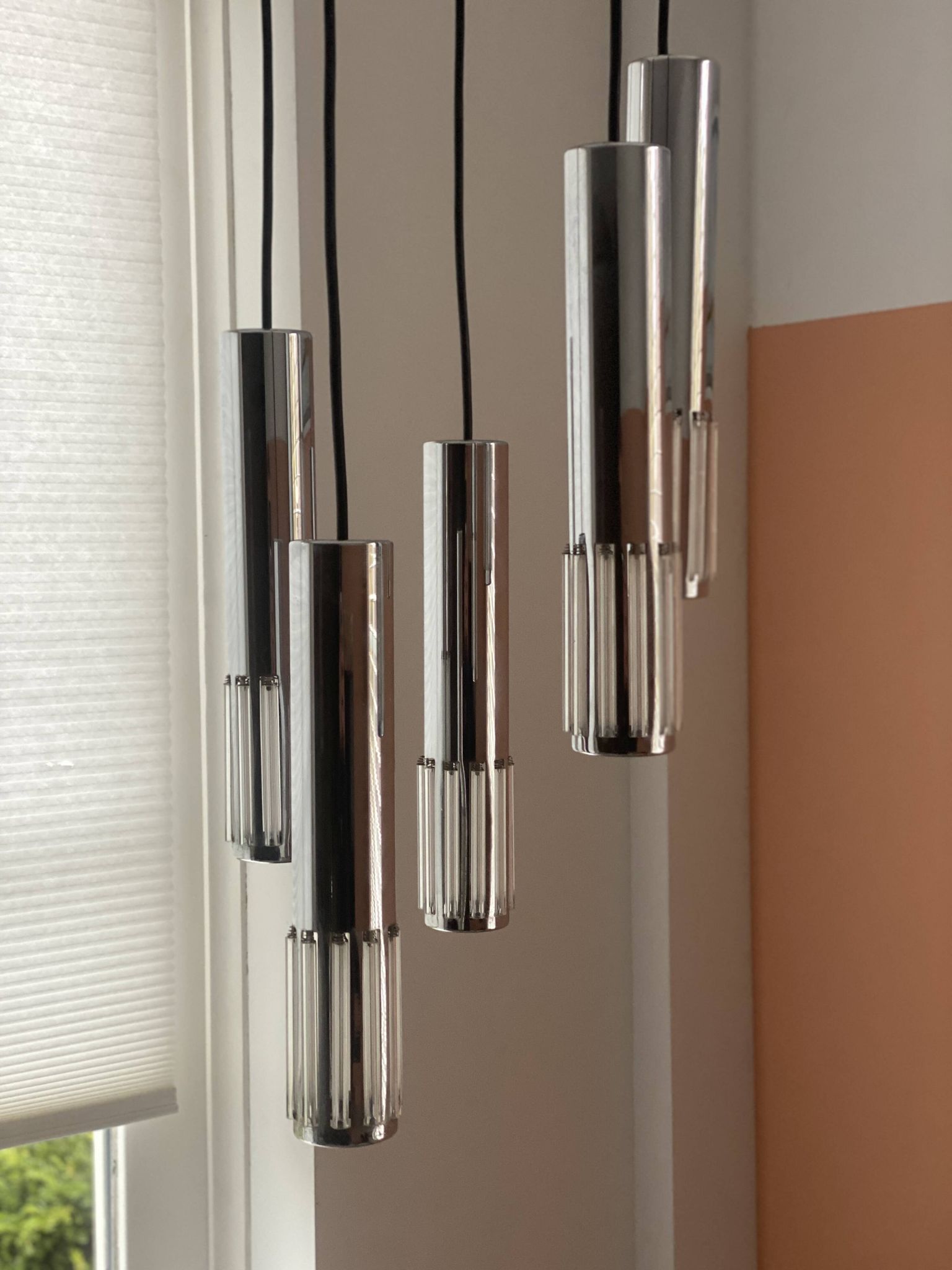 Vintage suspension cascade by Schmal & Schulz