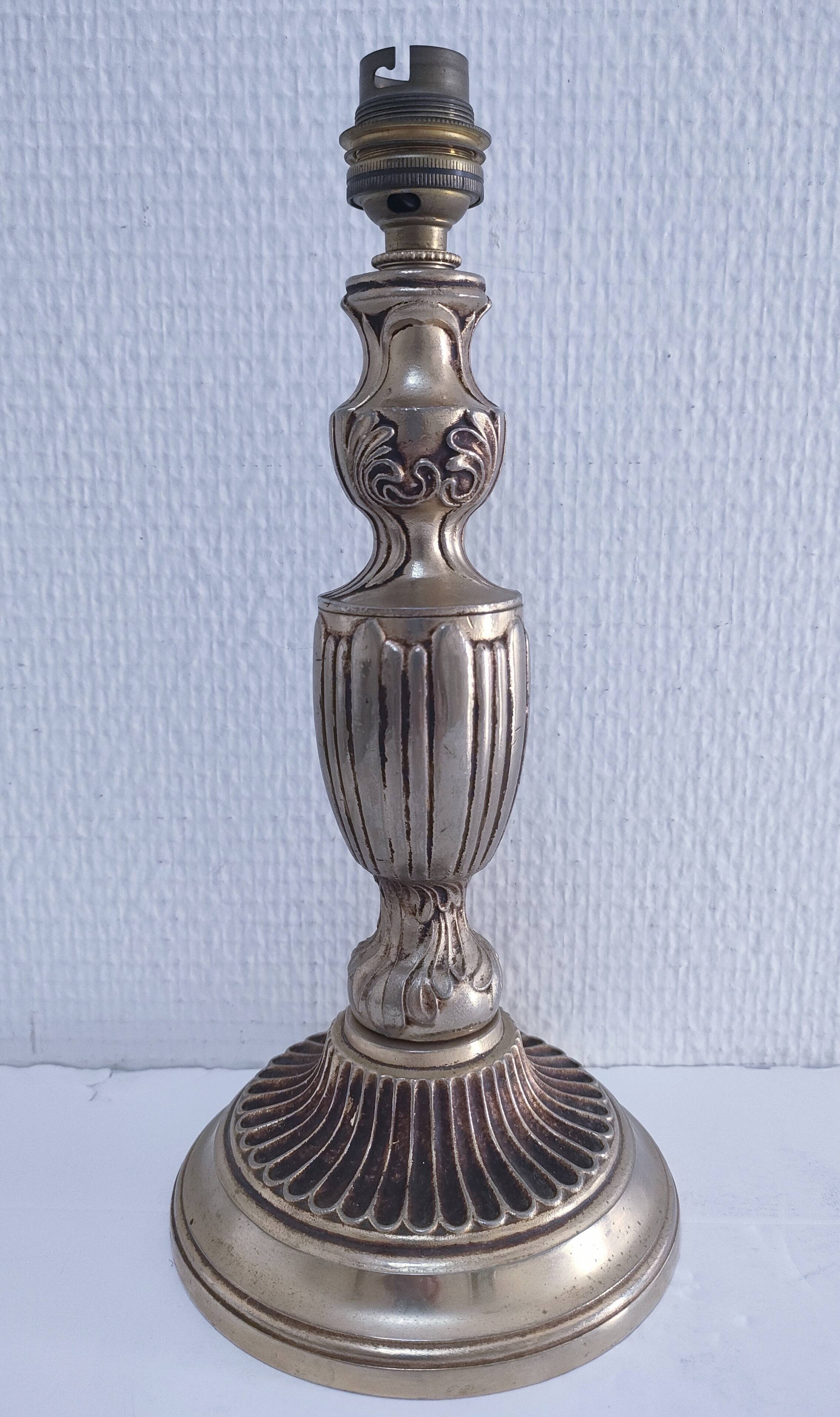 Neo classic gold metal lamp base