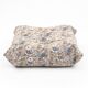 Togo lounge chair with pouf and 2-seater sofa in patterned fabric by Michel Ducaroy for Ligne Roset, set of 3