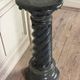 Column in green serpentine marble, shaft sculpted in a spiral, circa 1880