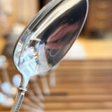 Set of 12 small silver-plated metal spoons