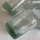 Set of 4 Biot XXL 1960 green Aqua tumblers.