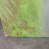 Landscape from 1981 signed Louise Claeysen