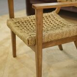 Armchair by Adrien Audoux and Frida Minet for Vibo Vesoul 1940s