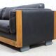 Leather sofa Afra & Tobia Scarpa Cassina