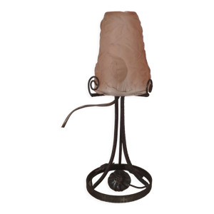 Lampe en fer forgé et