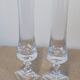 Pair of Bayel crystal flower vases – 24 cm – square bases