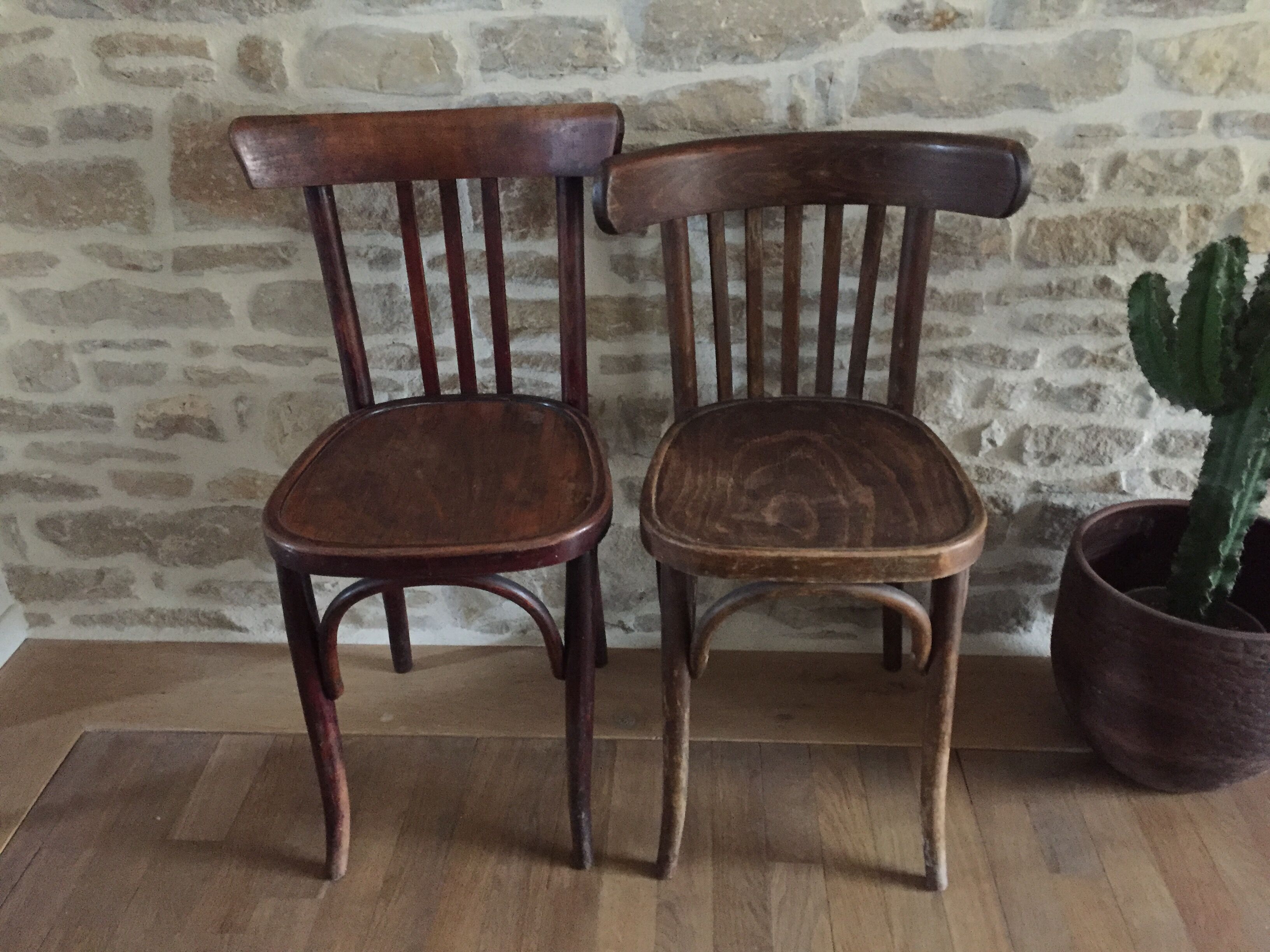 Mismatched Bistro chairs