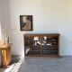 Enfilade vitrée en chêne, années 50