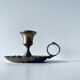 Old brass candlestick