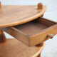Wooden corner shelf