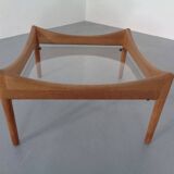 Modus Oak & Glass Table by Kristian Vedel for Soren Willadsen, 1963