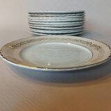 12 assiettes plates "Valence" Moulin des Loups Orchies