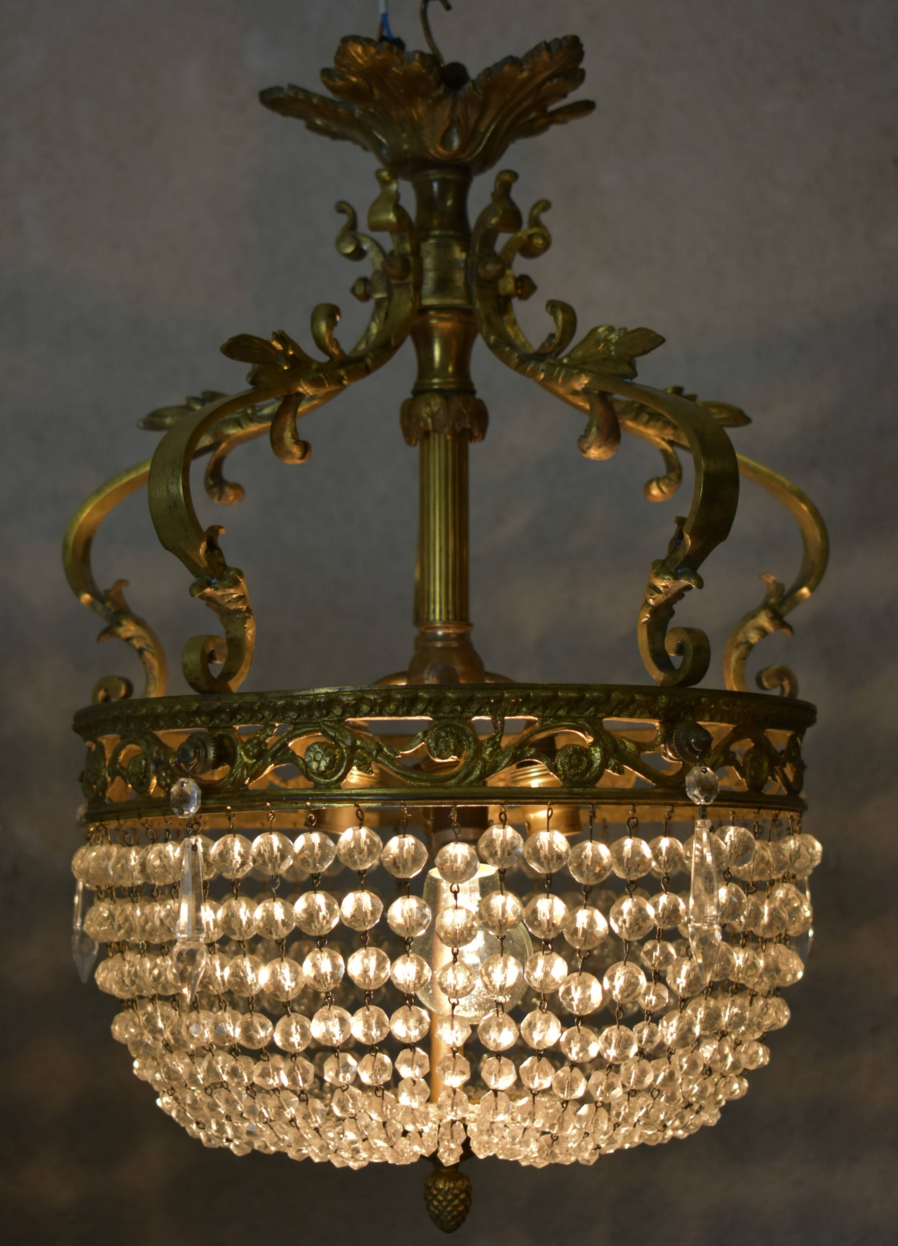 Napoleon-style tassel chandelier
