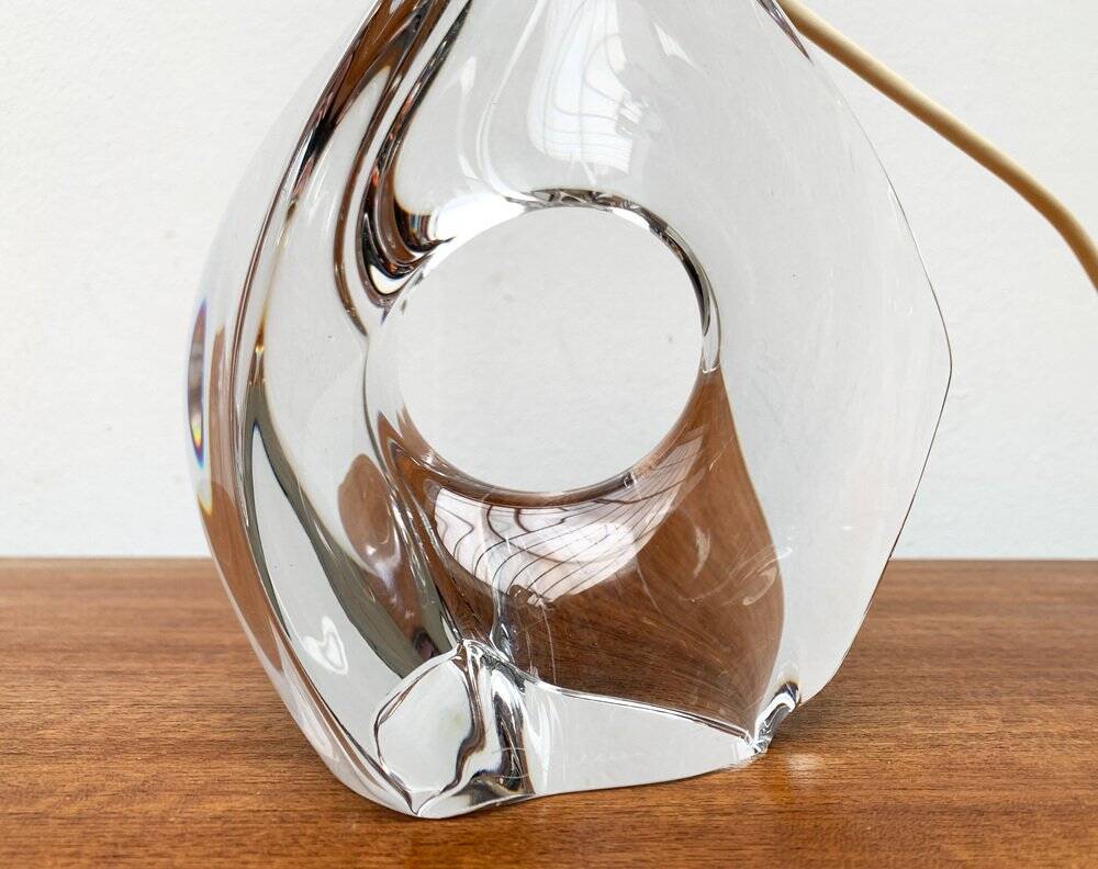 French glass table lamp from the mid-century by Daum, 1960s.