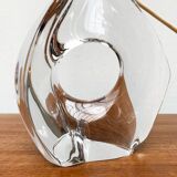 French glass table lamp from the mid-century by Daum, 1960s.