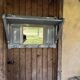 Wooden wall coat rack 4 pateres