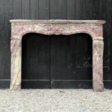 Regency Fireplace in Violet Breccia Marble, 18th Century