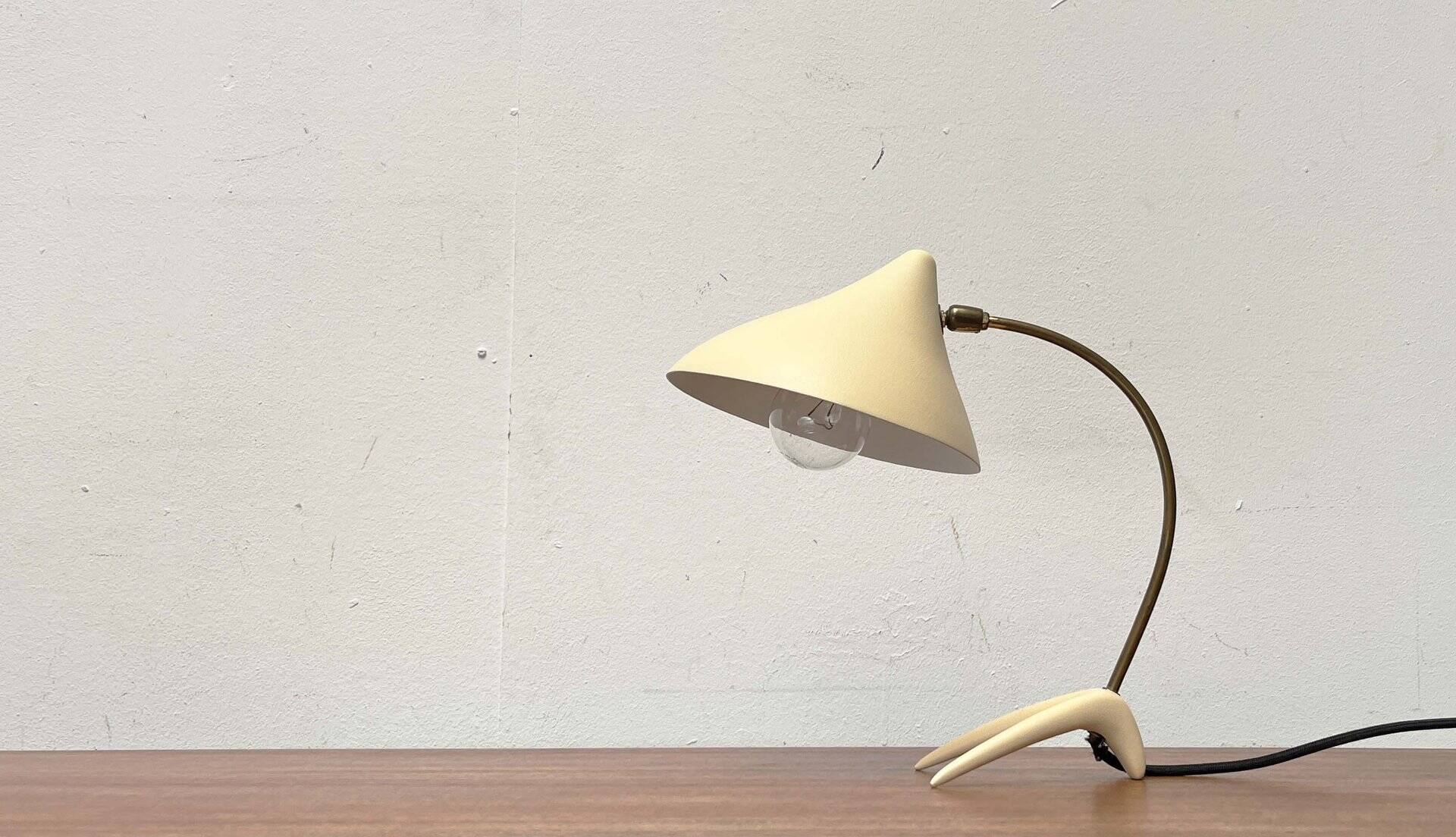 Mid-Century Modern German Crowfoot Table Lamp from Cosack, 1960s