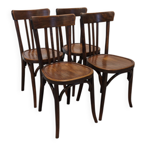 Série de 4 chaises bistrot - 1930