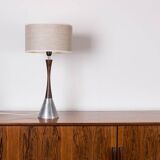 Lampe à poser Suédoise en Aluminium, Palissandre et Bakélite par Bergboms 1960.