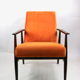 Vintage Fox orange easy chair, 1970s