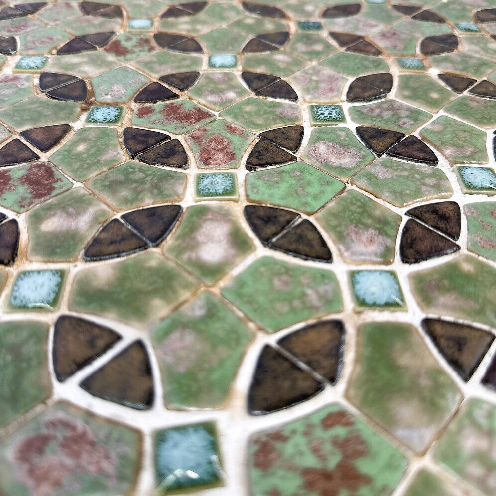 Mid-century modern mosaic tile coffee table, 1960s, France