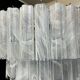 Multi-level chandelier in vintage murano glass - 78 glasses blanc d'albatre