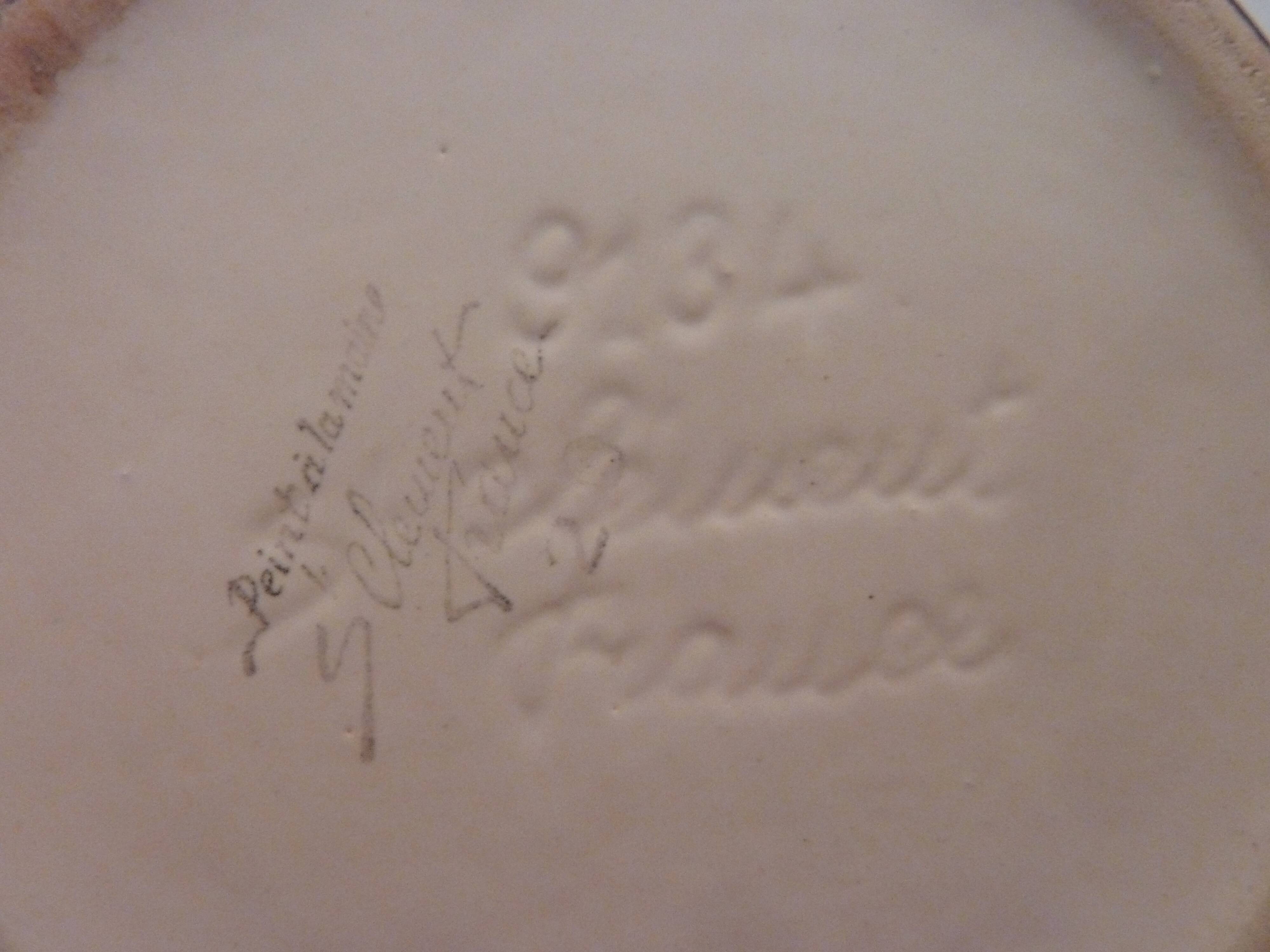 St. Clement 9134 hand painted floral decoration vase