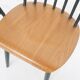 Set of two spindle back chairs, The Netherlands 1960's