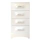Prisunic 4-drawer chest of drawers or bedside table, 1970s
