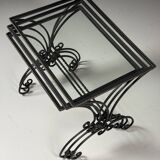 Set of 3 metal nesting tables 20th century