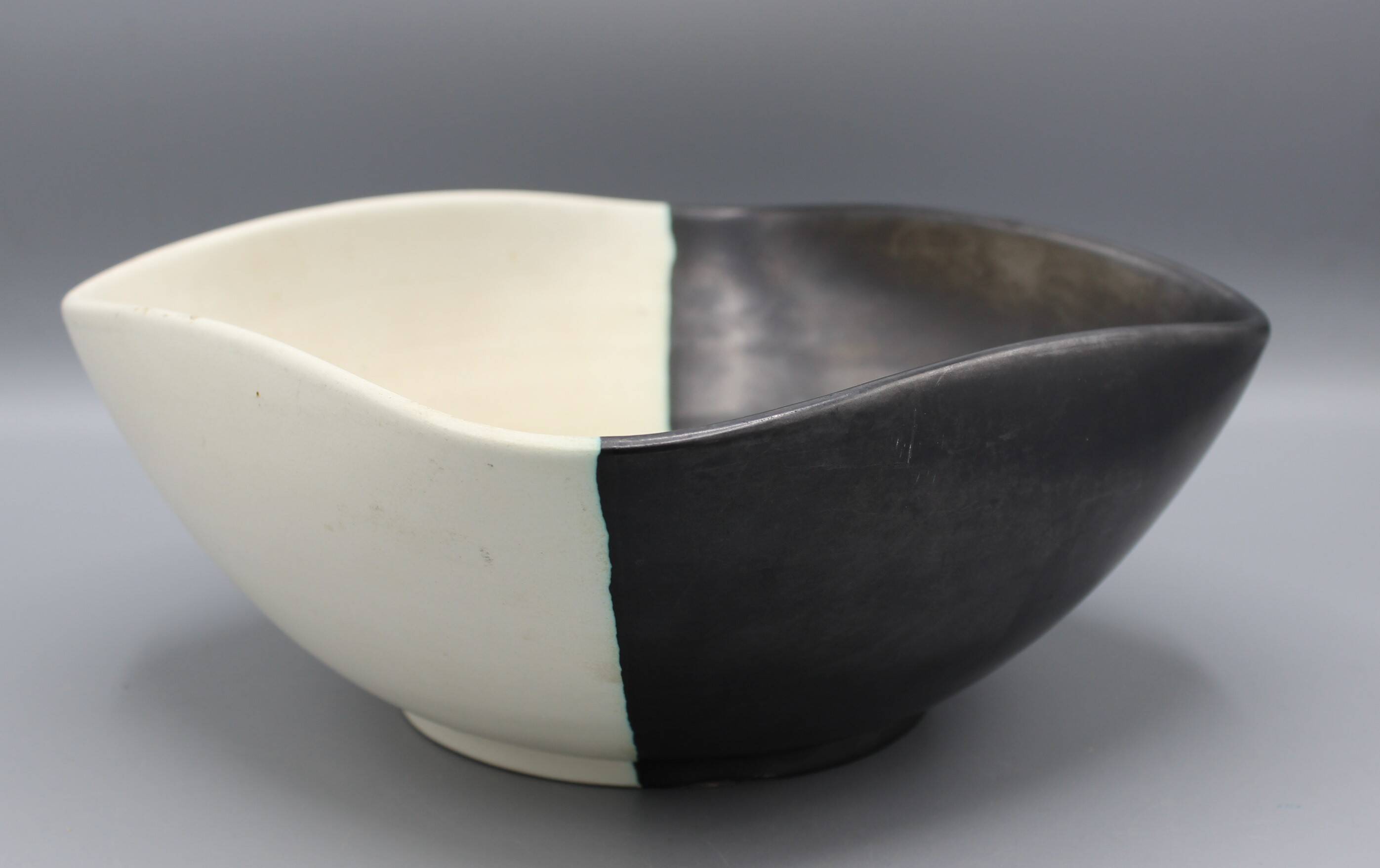 Large vintage ceramic salad bowl vallauris ceramony